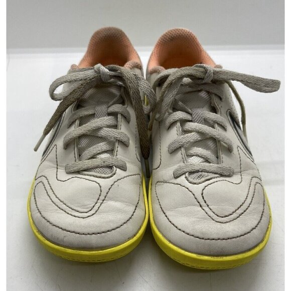 Nike Tiempo Legend 9 Kids Children's Shoes White Yellow Size 12C DA1332-002 - Picture 2 of 9